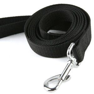 Black Nylon Dog Leash with swivel Clasp